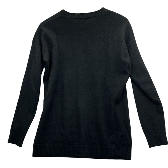 Aqua Cashmere Sweater Women's Size Small Black - Picture 2 of 11